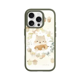 【RHINOSHIELD 犀牛盾】iPhone 16系列 SolidSuit MagSafe兼容 磁吸手機殼/松果與小松鼠(涼丰系列)