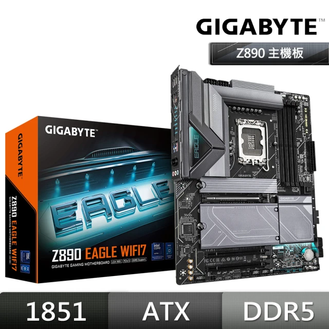 GIGABYTE 技嘉 Z890 EAGLE WIFI7 DDR5 主機板+Intel Core Ultra 5 245K 14核 14緒(M+C組合包)