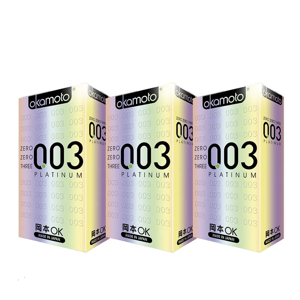 okamoto 岡本】003極薄白金保險套10入*3盒(共30入) - momo購物網- 好評推薦-2025年12月