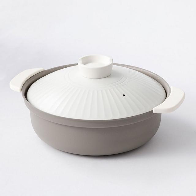 【NITORI 宜得利家居】輕量土鍋風桌上鍋 24cm MO KY040(土鍋 桌上鍋 輕量)