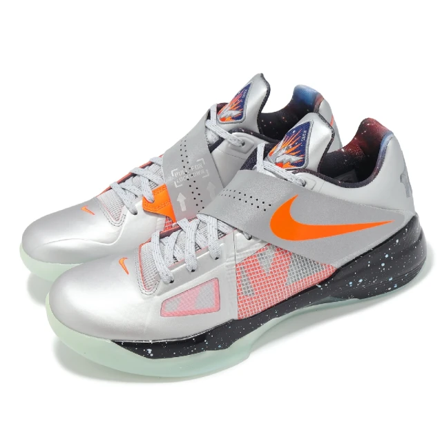 NIKE 耐吉NIKE 耐吉 籃球鞋 KD 4 Galaxy 男鞋 銀 橘 星系 All Star 全明星(FD2635-001)