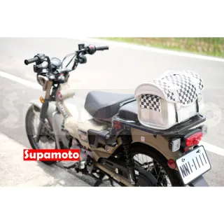 【Supamoto】DP12復古後座箱―小 (黑白格皮革行李箱/復古檔車改裝/機車置物箱)