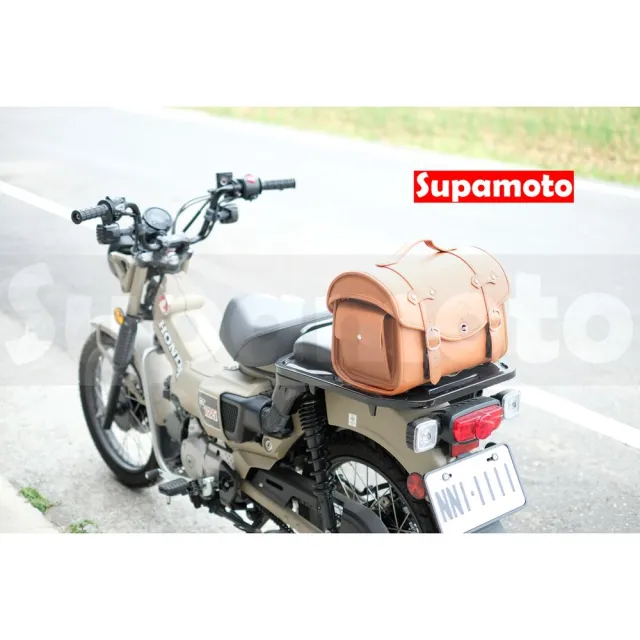 【Supamoto】DP12復古後座箱―小 (黑白格皮革行李箱/復古檔車改裝/機車置物箱)