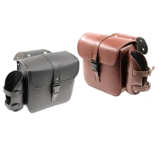 【Supamoto】機車馬鞍包―油壺袋款C (皮革馬鞍袋/復古檔車改裝/飲料袋/側包/側箱/加掛包包)