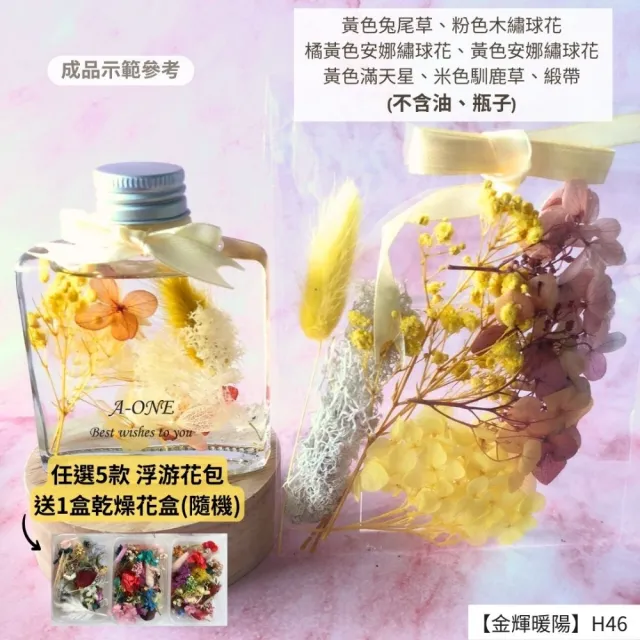 【A-ONE 匯旺】浮游花DIY材料包 不凋蓬萊松 浮油花材料包 永生蓬萊松 壽松 不凋花盅配件 手作花材 H46