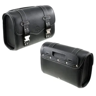 【Supamoto】機車馬鞍包―鋁扣O (皮革馬鞍袋/復古檔車改裝/側包/側箱/加掛包包)