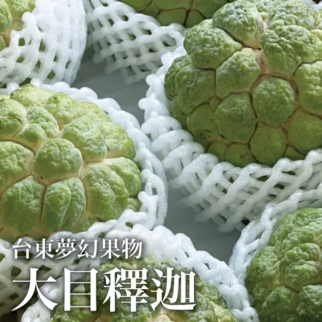【十翼饌】選果 台東大目釋迦入6-7粒入/5斤x2盒(果肉飽滿多汁/口感Q軟滑嫩)