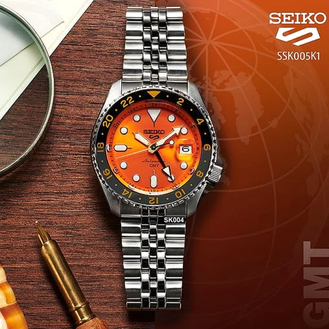 SEIKO 精工 5 Sports 賽車旗幟 SKX 復刻機