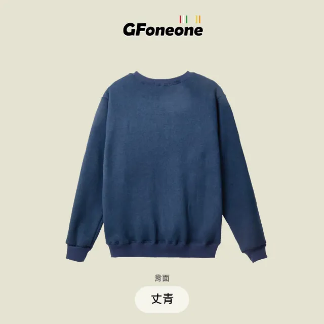 【GFoneone】休閒圓領保暖刷毛上衣-丈青(刷毛T 圓領T 長袖T 保暖T)