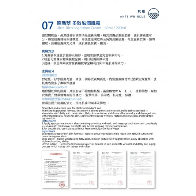 【德瑪萃 Derma Chic】多效滋潤晚霜(買就送特潤水亮面膜5片入盒)