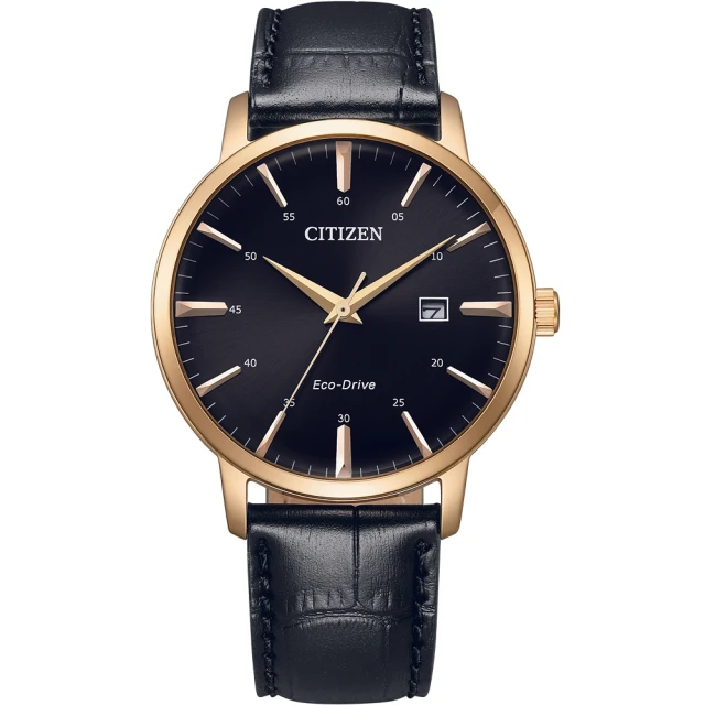 CITIZEN 星辰 GENTS系列 父親節推薦款 光動能紳士三針腕錶/40mm(BM7462-15E)