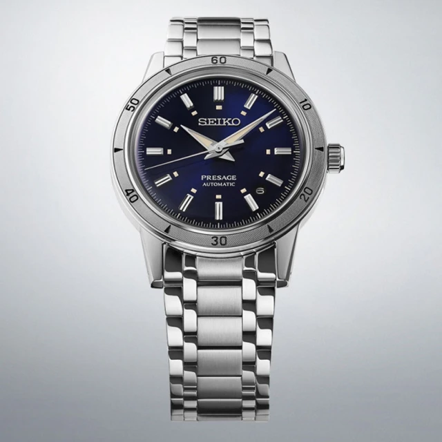 SEIKO 精工 Presage Style60 美式復古機械錶/39.5mm雙11限定(4R35-06H0B SRPL07J1)