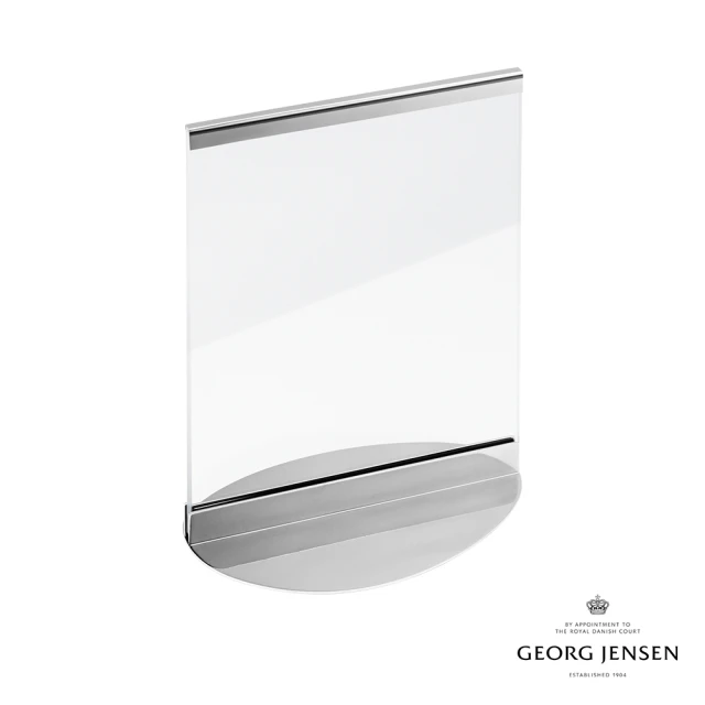 Georg Jensen 官方旗艦店 Sky 相框 13x18cm 5x7 IN(透明玻璃 鏡面拋光不銹鋼)