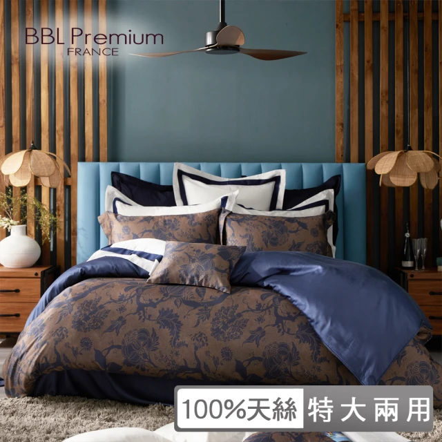 BBL Premium 100%天絲印花兩用被床包組-威靈頓古堡(特大)