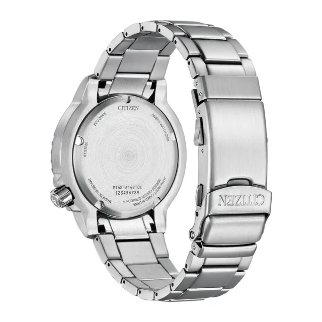 【CITIZEN 星辰】Promaster 水鬼光動能潛水錶-藍x銀/44mm 禮物(BN0165-55L)送禮