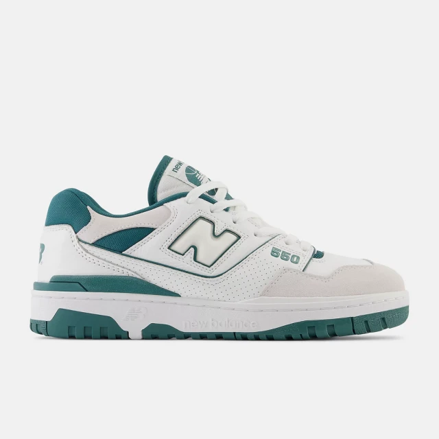 NEW BALANCE 550 復古鞋 男鞋 女鞋 情侶鞋 休閒鞋 運動鞋 籃球鞋 白 綠 麂皮 D楦 NB(BB550STA)