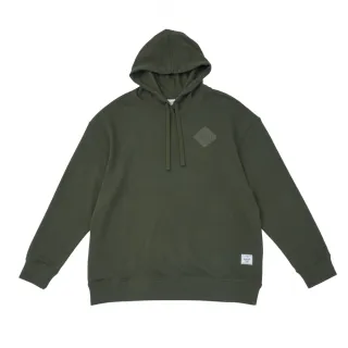 【Herschel】長袖上衣 男 女 連帽上衣 落肩 帽T LOGO 綠(80001-04281)