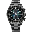 【CITIZEN 星辰】GENTS系列 100週年限量 宇宙幻彩 電波對時 鈦金屬 光動能計時腕錶(AT8286-65E)