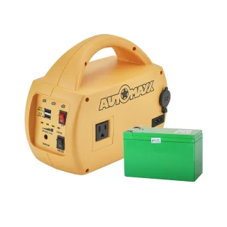 【AUTOMAXX】DC/AC專業級不斷電手提式儲能電源 UP-5HX(附贈BSMI認證鋰鐵電池 大容量210Wh)