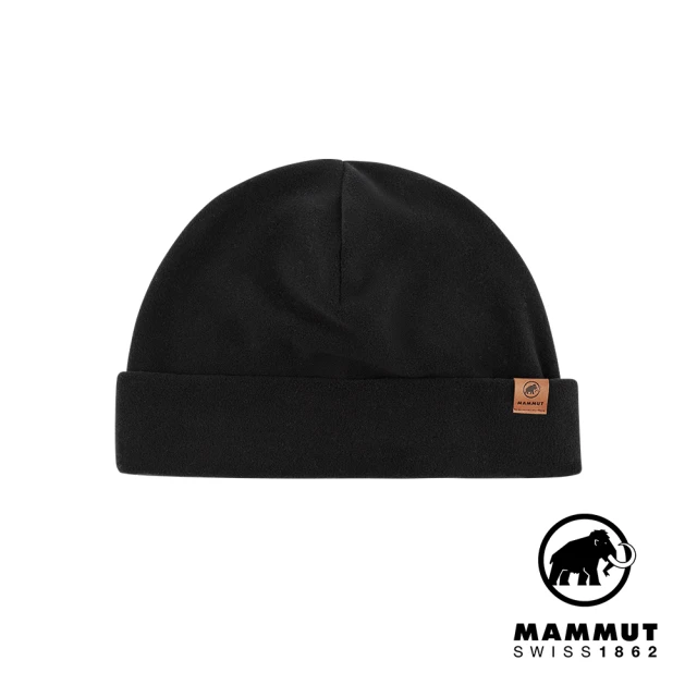 Mammut 長毛象 Fleece Beanie Logo輕盈柔軟保暖毛帽 黑色 #1191-00541