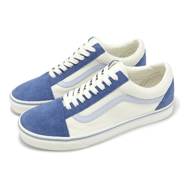 VANS 休閒鞋 Old Skool 男鞋 女鞋 白 藍 麂皮 復古(VN000CR5BLU)