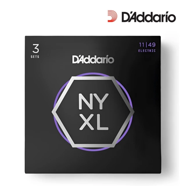 D’Addario NYXL1149-3P 三包裝鍍鎳鋼電吉他弦／卓越品質(NYXL1149 0942 1046 吉他弦 琴弦)