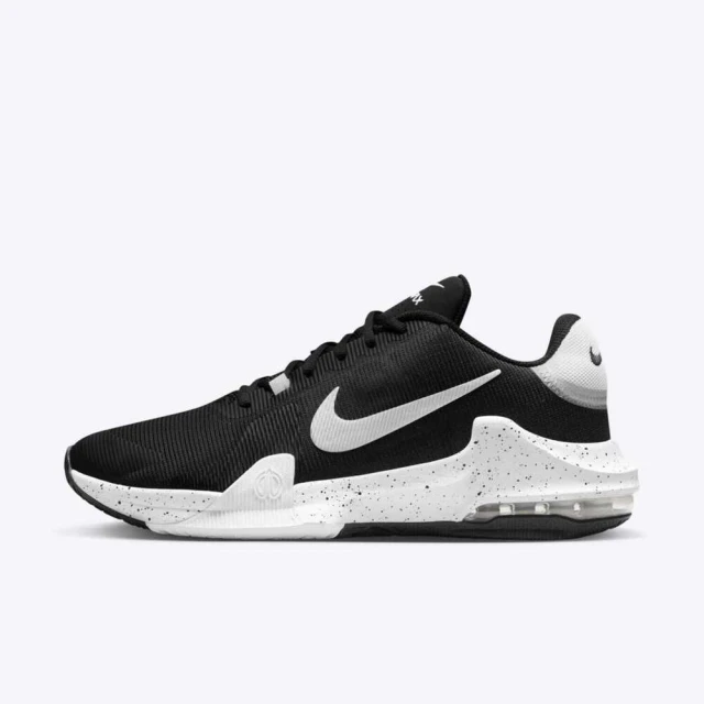 NIKE 耐吉 Air Max Impact 4 男 籃球鞋 運動 訓練 基本款 球鞋 氣墊 黑白(DM1124-011)