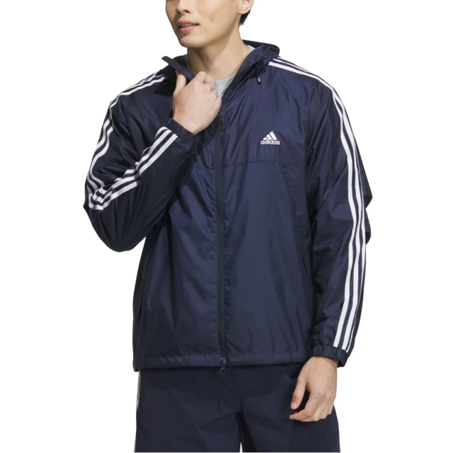 adidas 愛迪達 連帽運動外套 ES+ 3S WV JKT 男 - JF3954