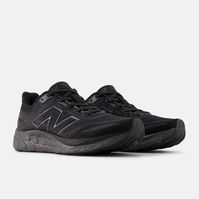 NEW BALANCE 慢跑鞋 Fresh Foam 680 V8 D 女鞋 寬楦 全黑 運動鞋(W680CK8)