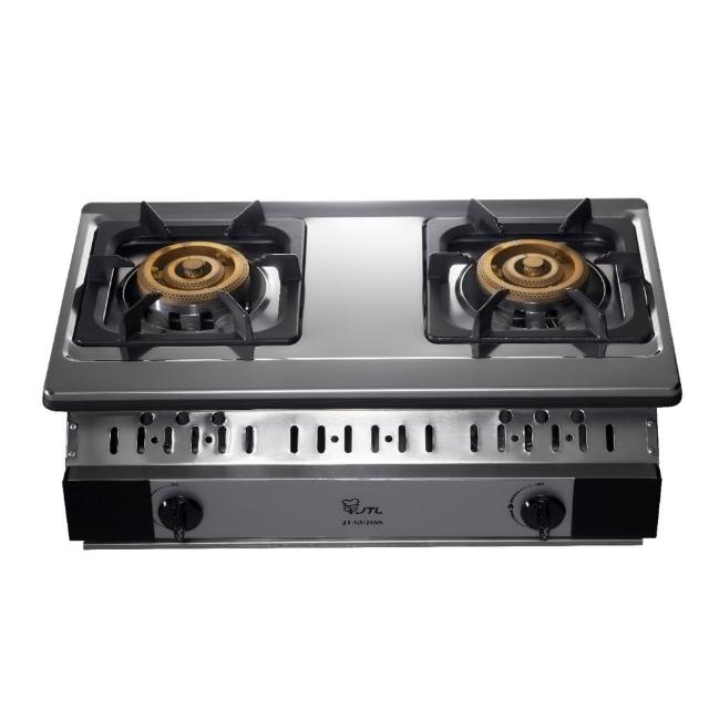 【喜特麗】雙口嵌入爐瓦斯爐NG1/LPG(JT-GU268S基本安裝)