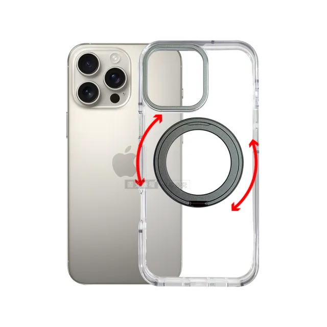 【VOORCA】iPhone 16 Pro 6.3吋 非凡360系列 旋轉磁吸立架 軍規防摔保護殼