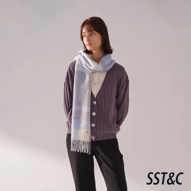 【SST&C】女裝 灰紫開襟針織外套01182410003(換季55折)