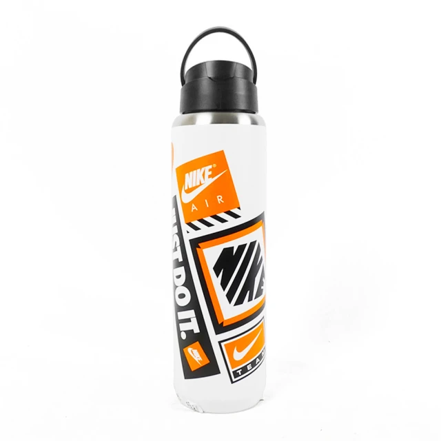 NIKE 耐吉 Recharge 水壺 吸管 不鏽鋼 保冷瓶 運動水壺 700ml 白(FQ1553-114)