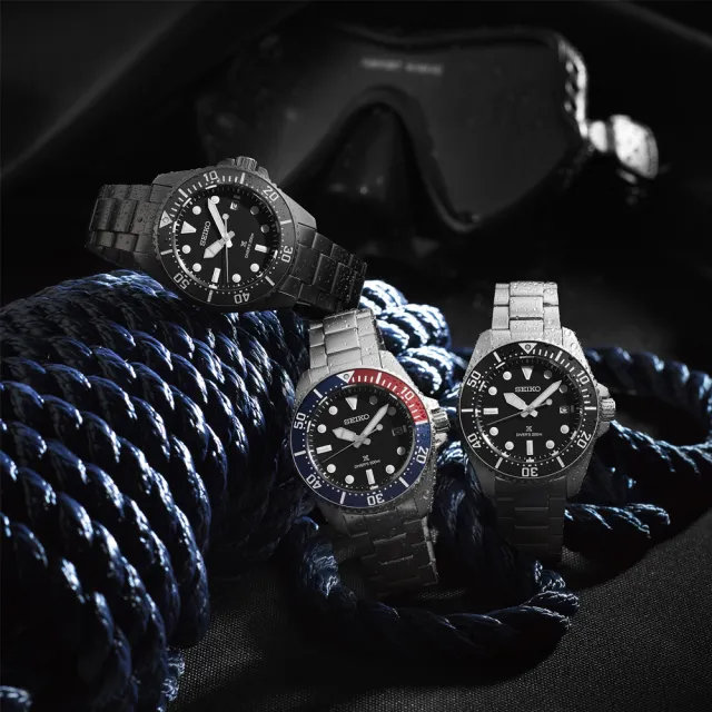 【SEIKO 精工】PROSPEX系列 防水200米 太陽能潛水腕錶 618 週年慶 畢業禮物 (SNE595P1/V157-00A0B)