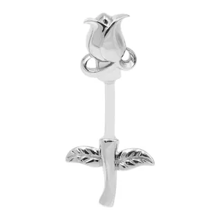 【Jpqueen】獻愛玫瑰浪漫性感肚臍穿刺飾品環(白色尺寸可選)