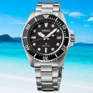 【SEIKO 精工】PROSPEX系列 200米潛水太陽能腕錶 父親節 禮物  送禮 推薦(SNE597P1/V157-00A0D)