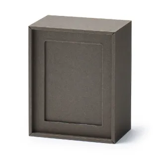 【MUJI 無印良品】收藏卡片展示盒_遊戲卡尺寸/深灰(約寬90x深110x高57mm)