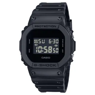 【CASIO 卡西歐】G-SHOCK極簡純色電子錶(DW-5600UBB-1)