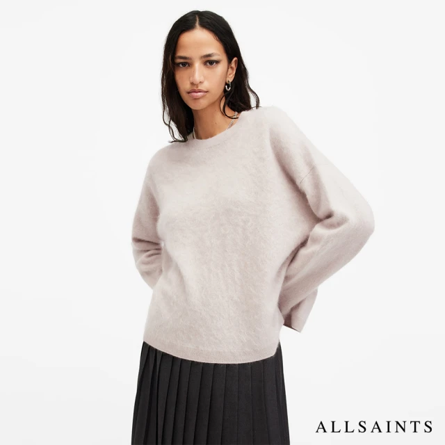 ALLSAINTS REBEL 喀什米爾羊毛上衣JUTE WHITE W131KB(常規版型)