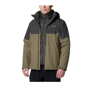 【Columbia 哥倫比亞】男款-OT防水極暖兩件式羽絨外套-軍綠(UWE66710AG/IF)