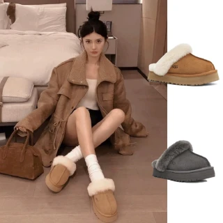 【UGG】UGG Disquette 穆勒鞋 毛毛 女鞋 懶人鞋 保暖出街 秋冬必備(UG1122550)