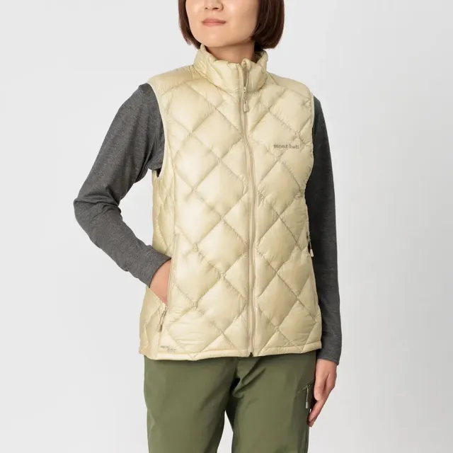 【mont bell】Superior Down 登山保暖 羽絨背心 女款(1101664IV象牙白 1101664NV海軍藍)