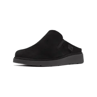 【FitFlop】GEN-FF 彈性麂皮木屐鞋-女(黑色)