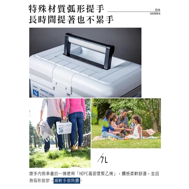 【SHINWA 伸和】日本製 HOLIDAY CBX-22L冰箱#蒂芬妮綠(#露營用品#戶外露營釣魚冰箱#保冷行動冰箱#烤肉冰桶)