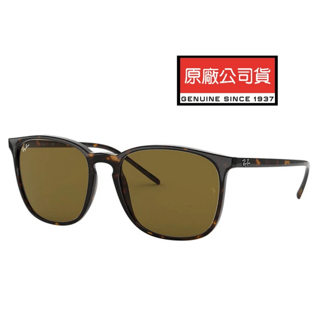 RayBan 雷朋 亞洲版 舒適加高鼻翼 時尚太陽眼鏡 RB4387F 902/73 玳瑁框深茶鏡片 公司貨