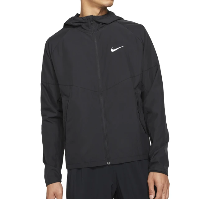 NIKE 耐吉 AS M NK RPL MILER JKT 黑 連帽外套 風衣外套 跑步 反光 防風(DD4747-010 ∞)