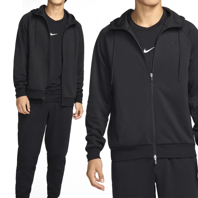 NIKE 耐吉 UV Primary FZ Hoodie 男款 黑色 刺繡 側袋 排汗棉 連帽 外套 FZ0968-010