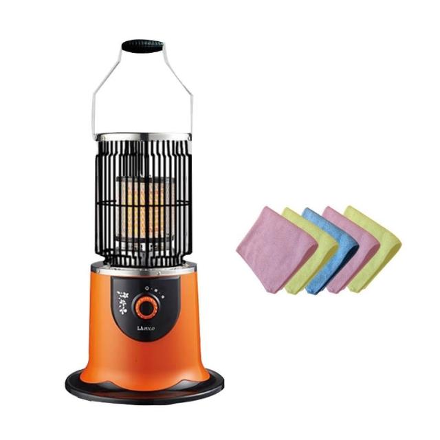 【LAPOLO】速熱360度環繞 電暖器 植絨 電暖爐 LA-966(陶瓷電暖器 送3D倒鉤擦巾5條)