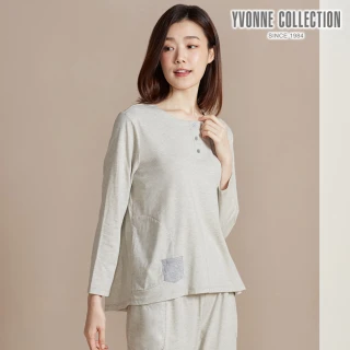 【YVONNE 以旺傢飾】出清品 羊毛半開襟長袖上衣(網路限定)