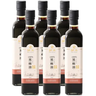 【GENG YUAN 耕沅】耕沅100%古法壓榨黑麻油 500ml x 6入(禮盒)